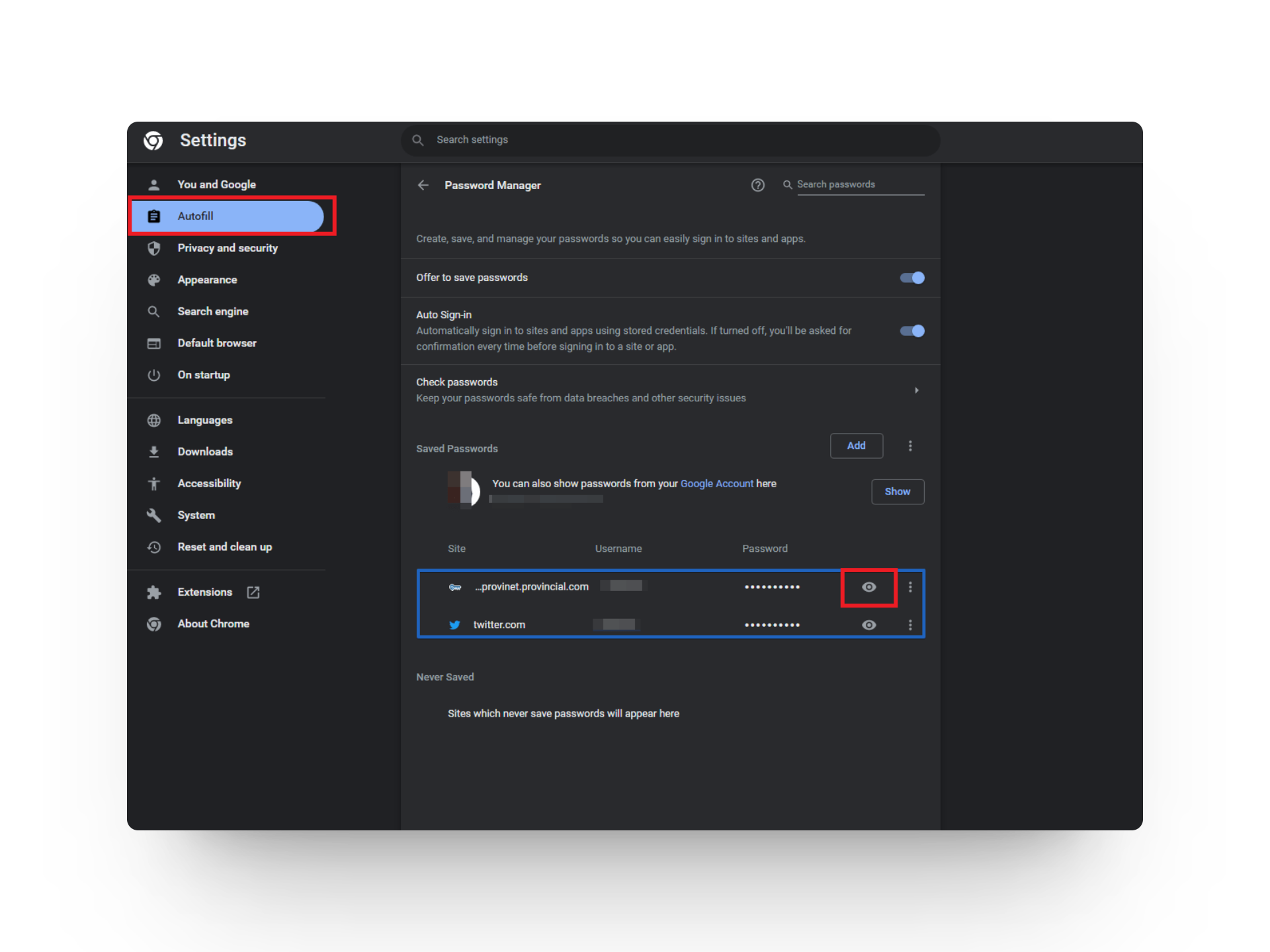 find passwords on mac