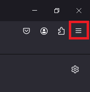 click on menu button
