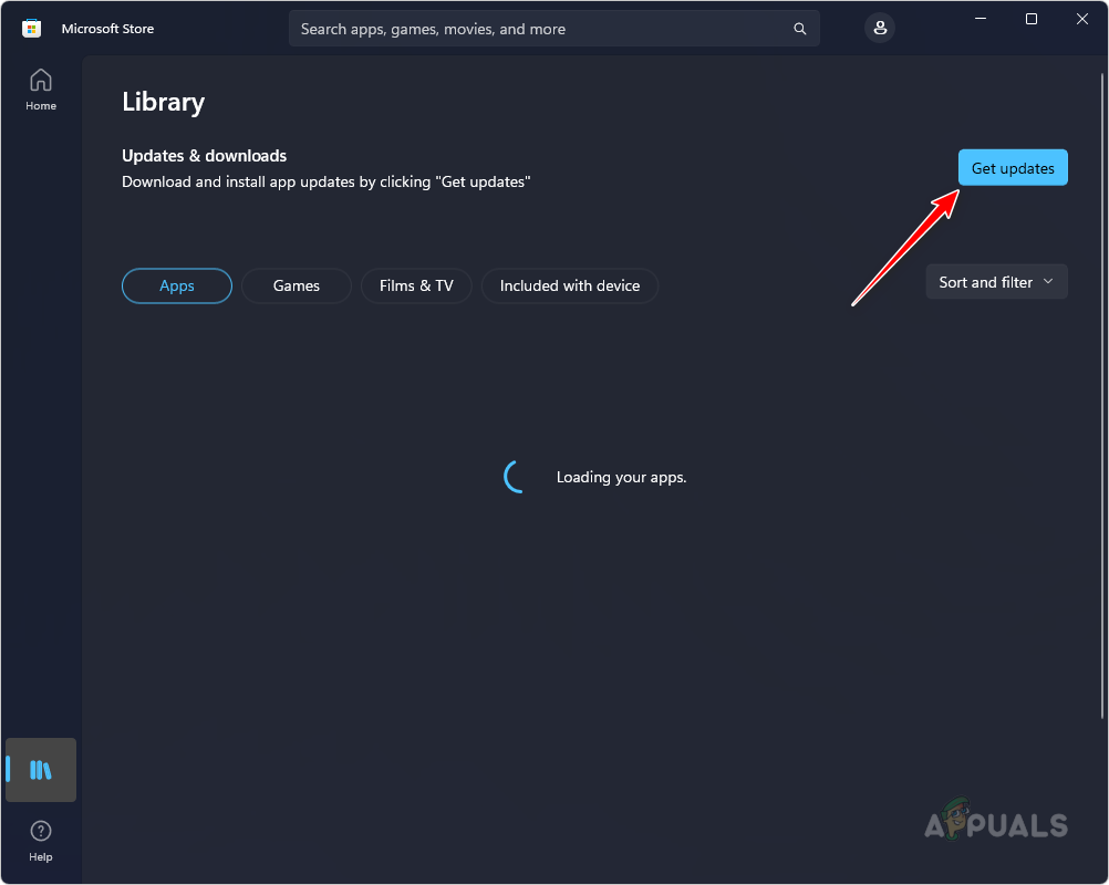 Updating Microsoft Store