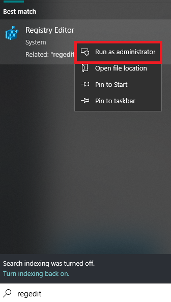 Regedit Search
