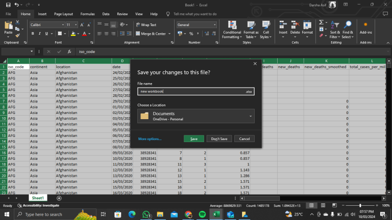 7 Steps: How to Save Excel Workbook Without Formulas