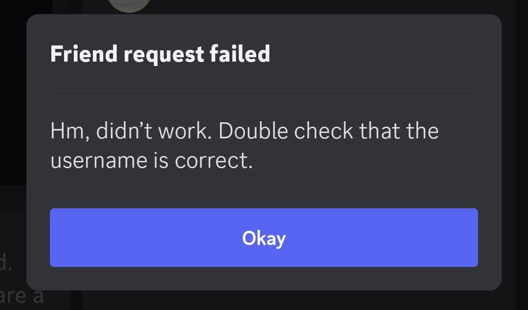 Error sending request перевод