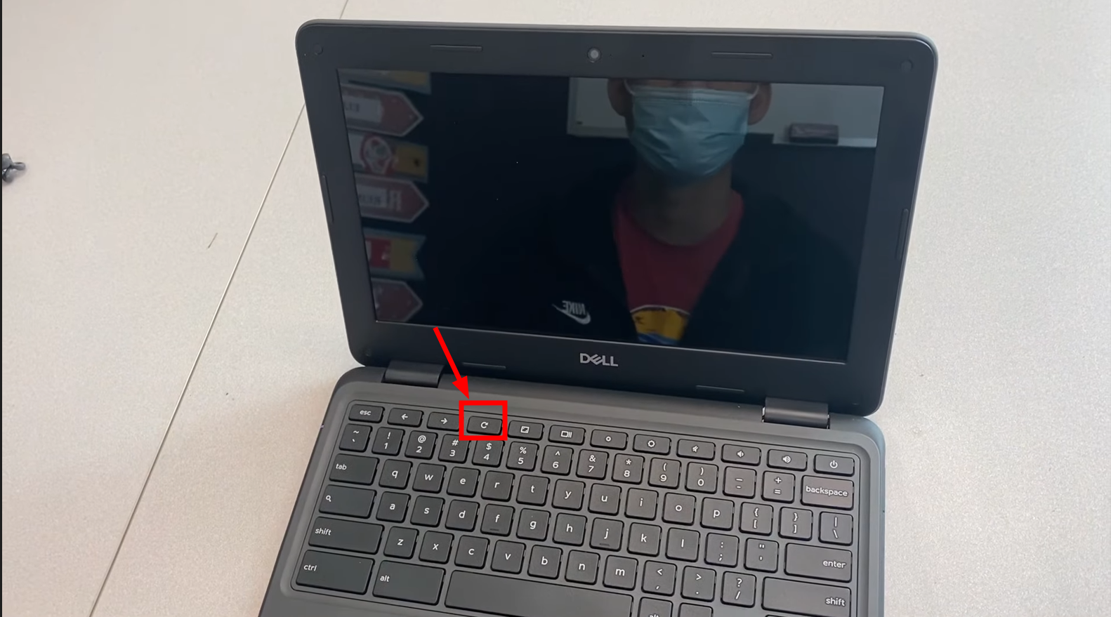 Press the Refresh Key