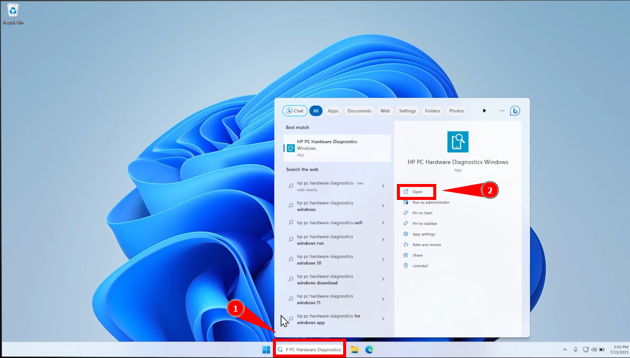 Open HP Support Assistant