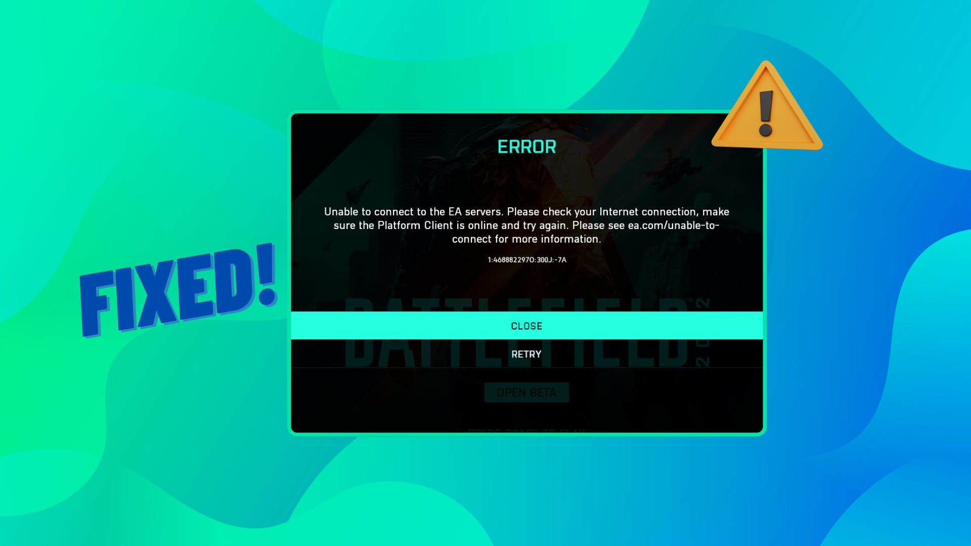 How to fix ea com unable to connect error in ea games 