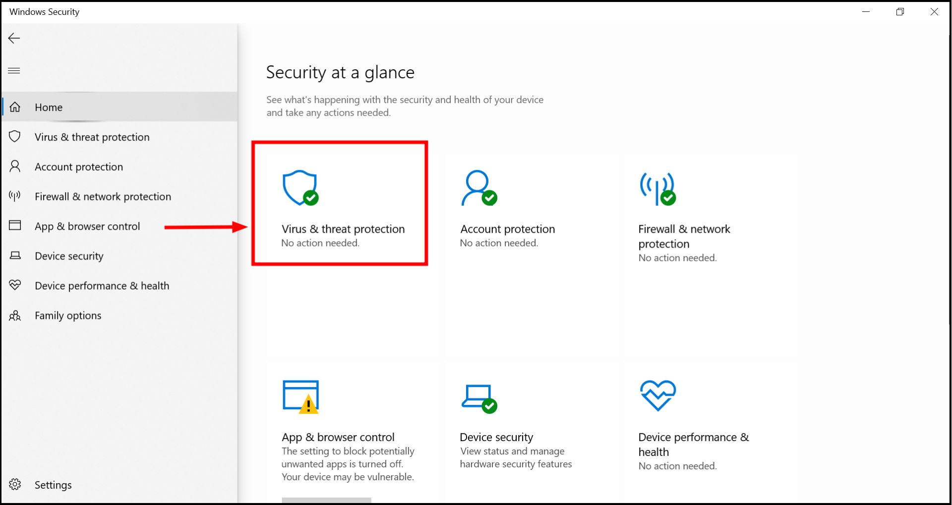 Open Virus & threat protection