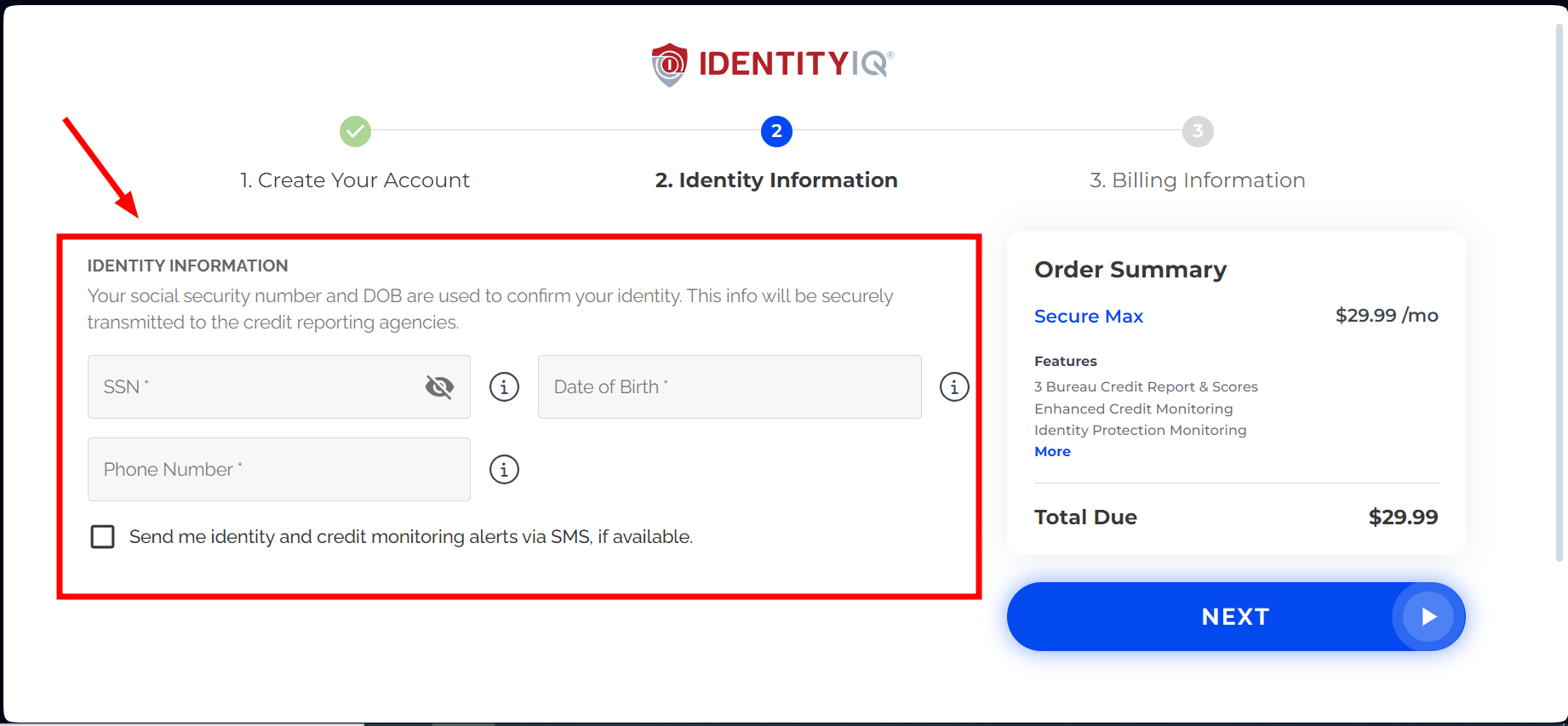 Confirm your identity