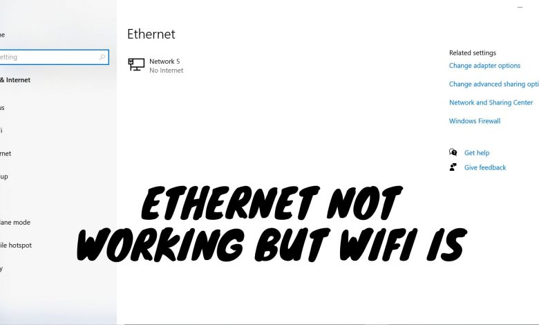 Ethernet not working but WiFi is