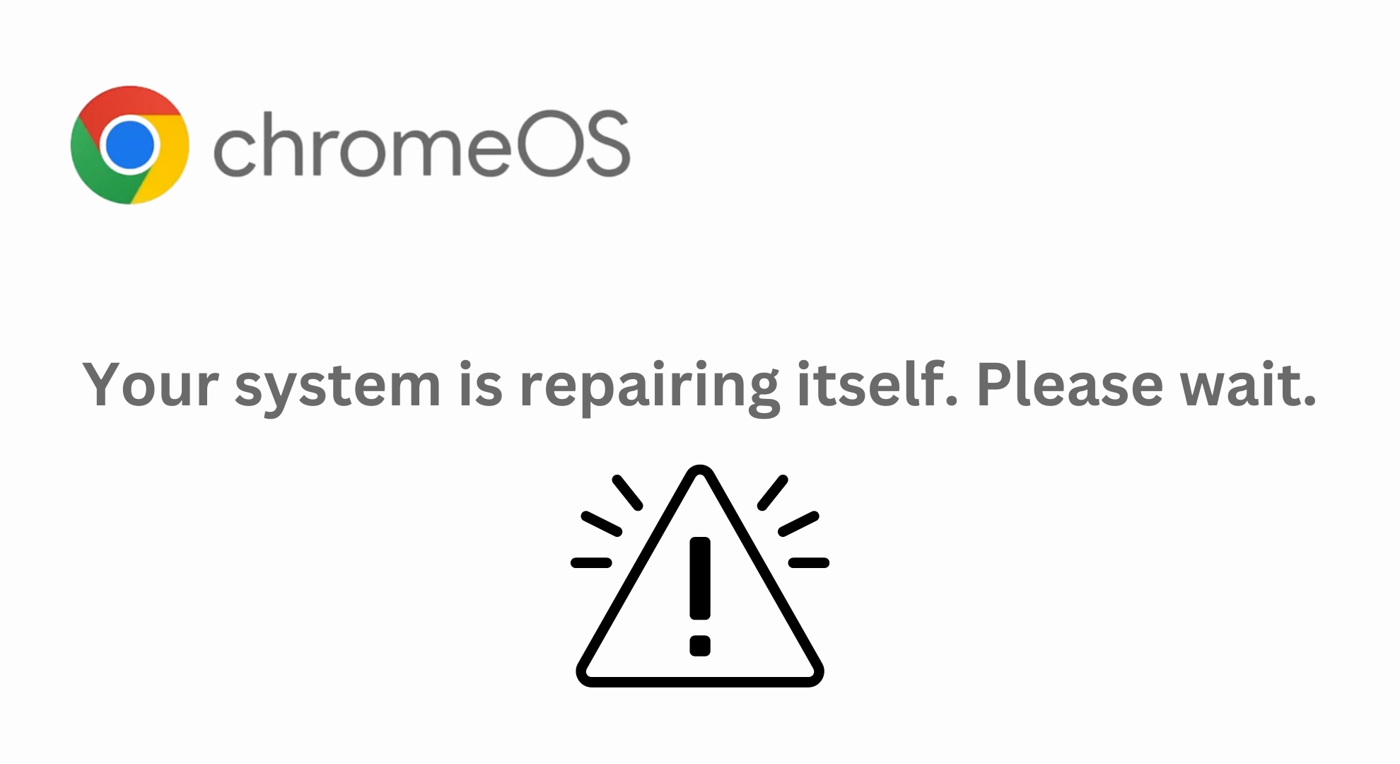 FIX: &ldquo;Your system is repairing itself please wait&rdquo; ChromeOS Error