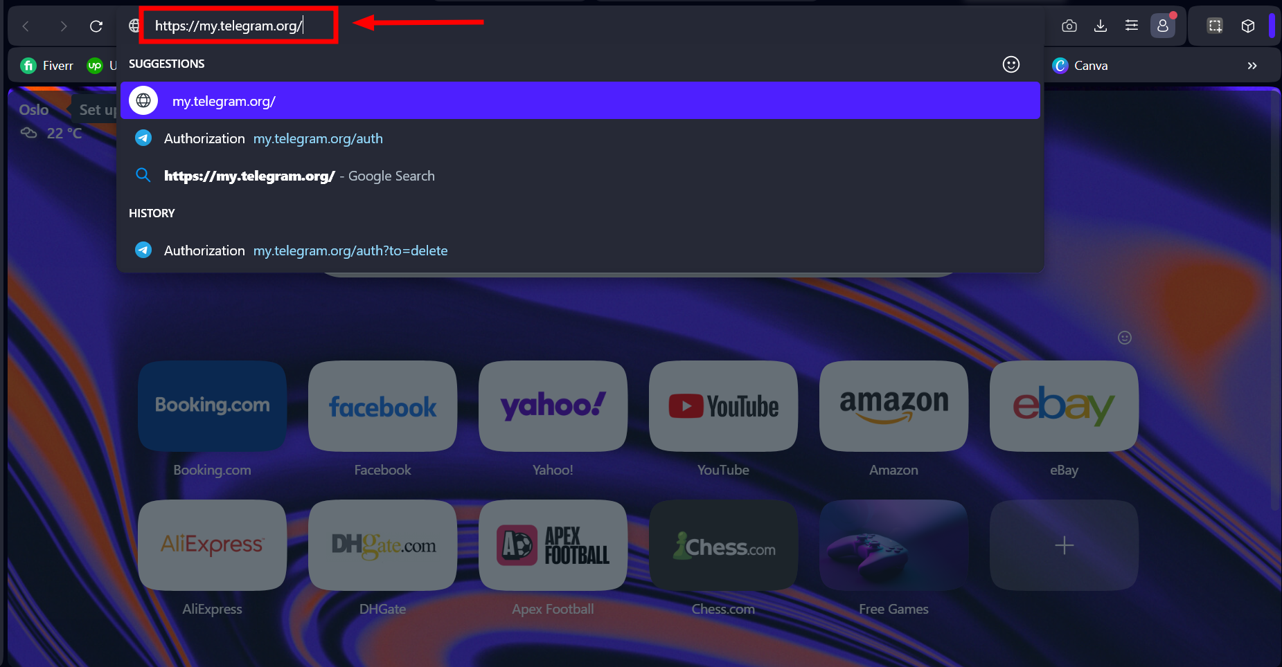 Go to deactivation link