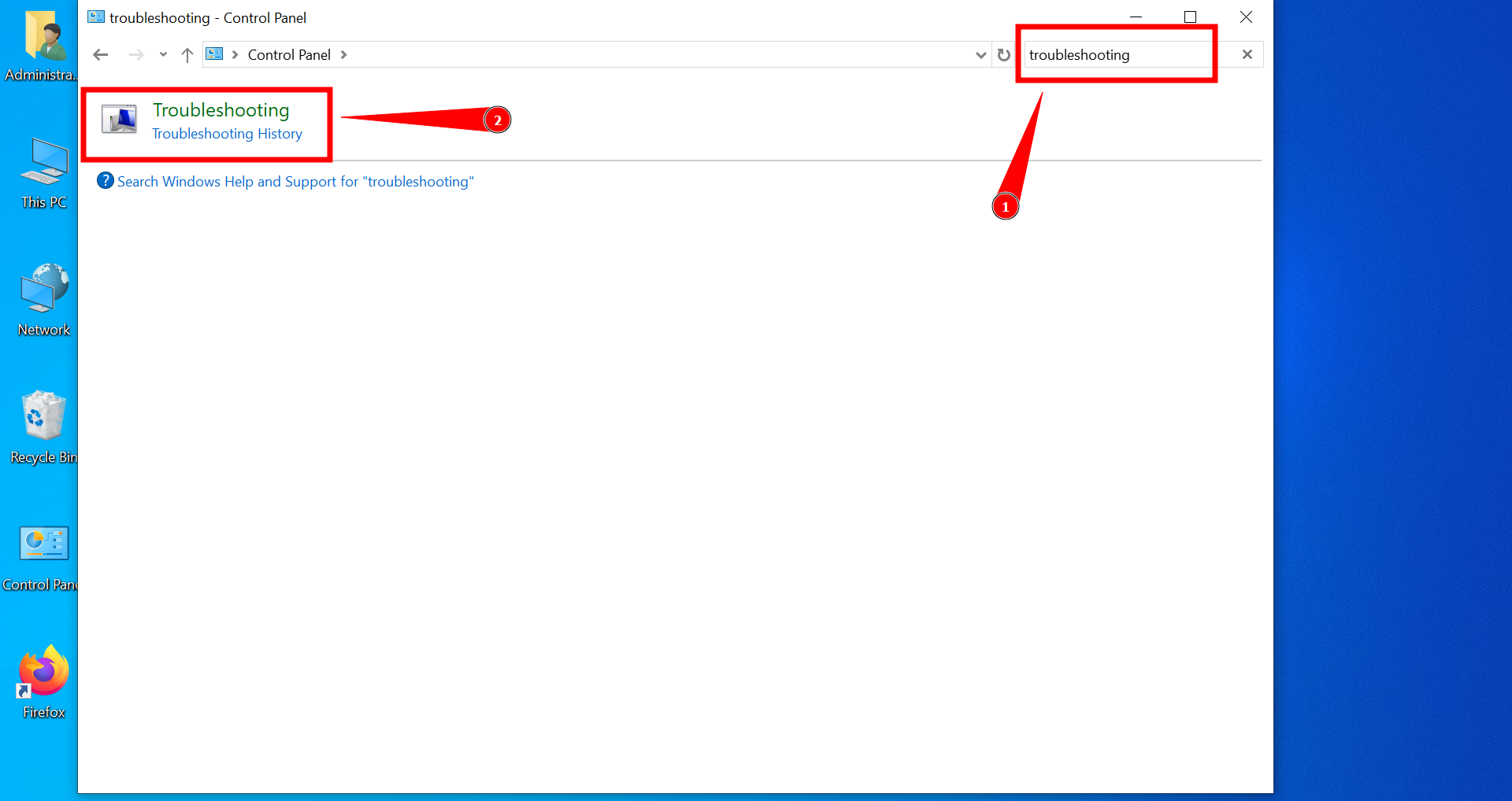 Click Troubleshooting