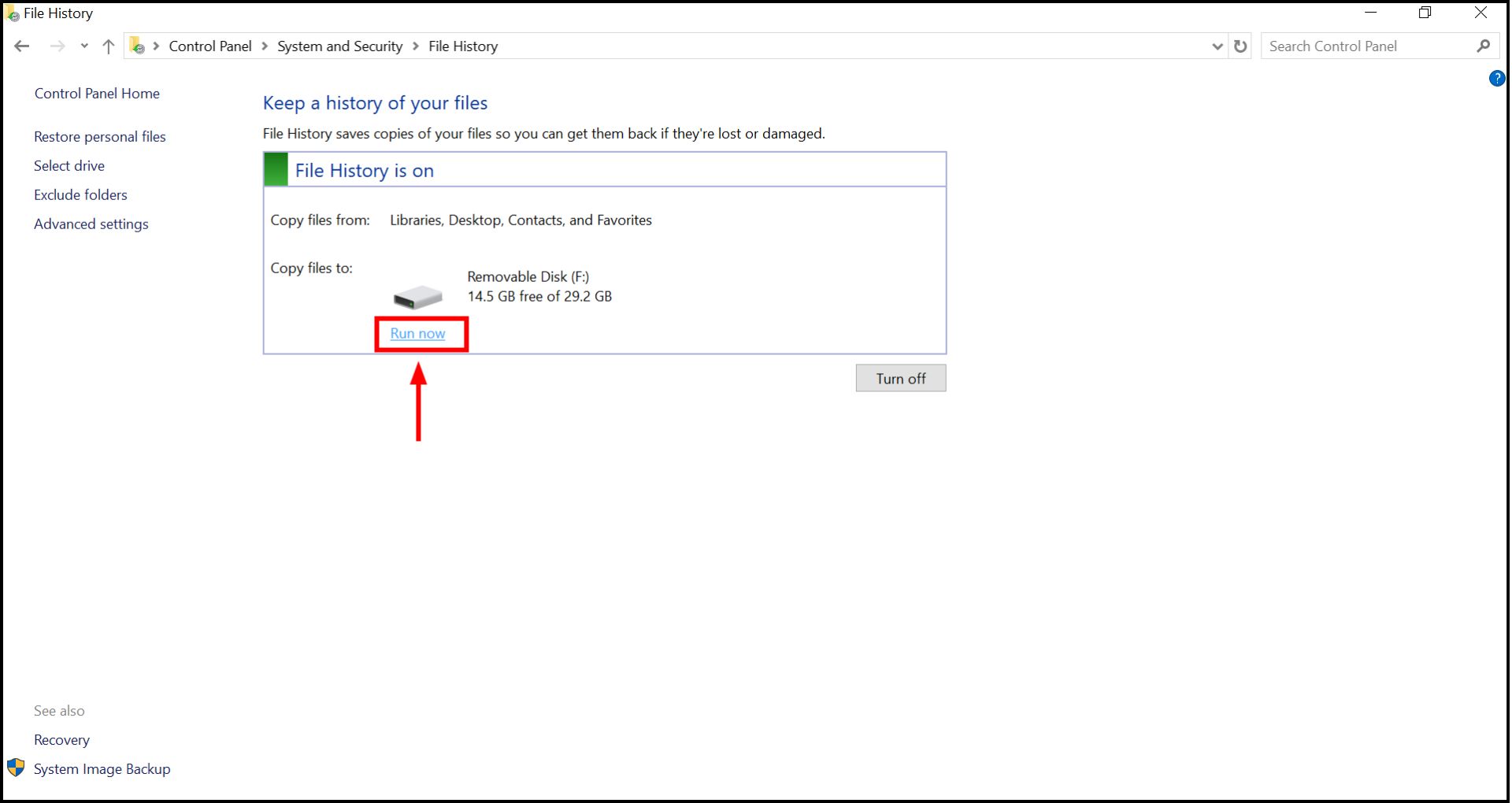 Configure the Drive again