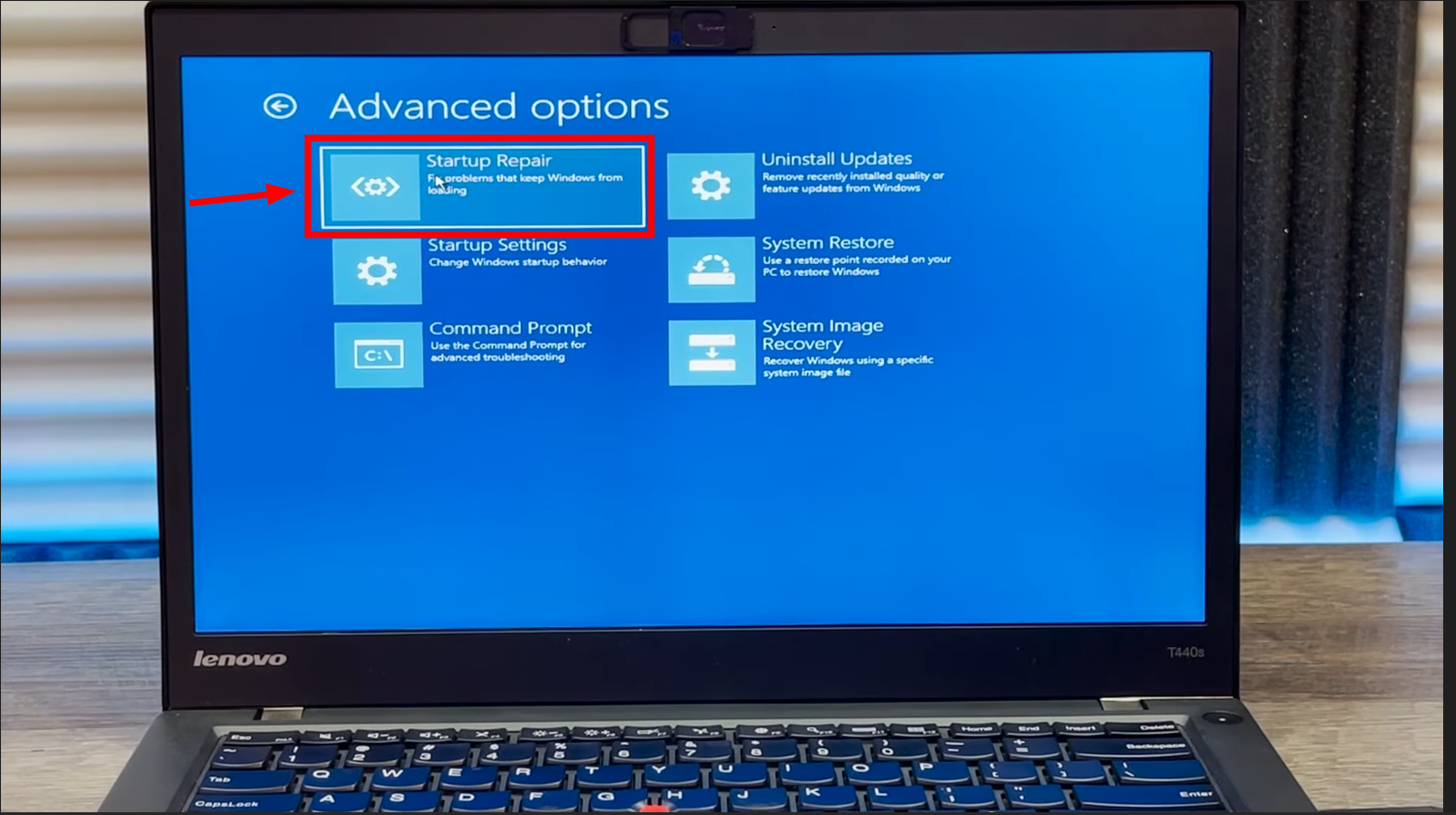 Click on Startup Repair.