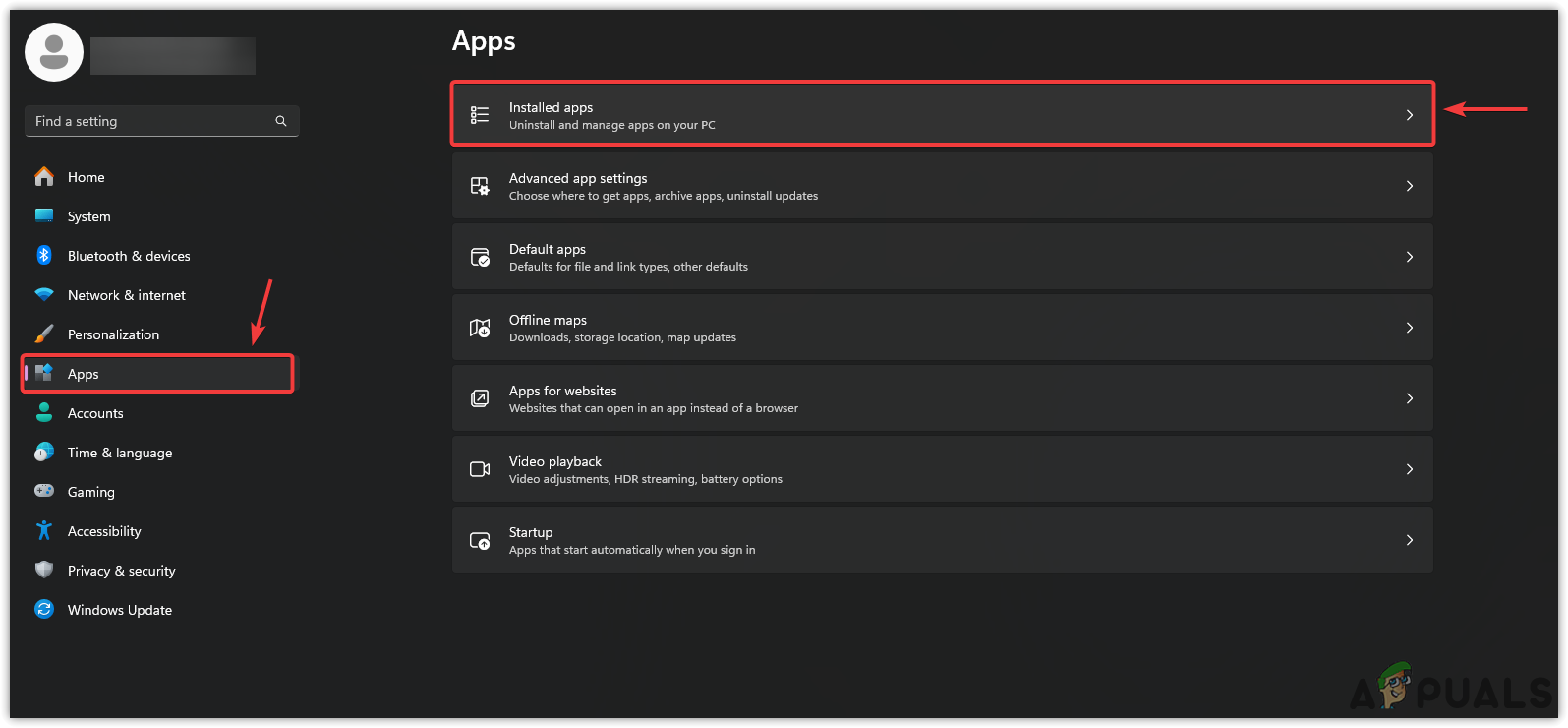 Accessing Installed Apps