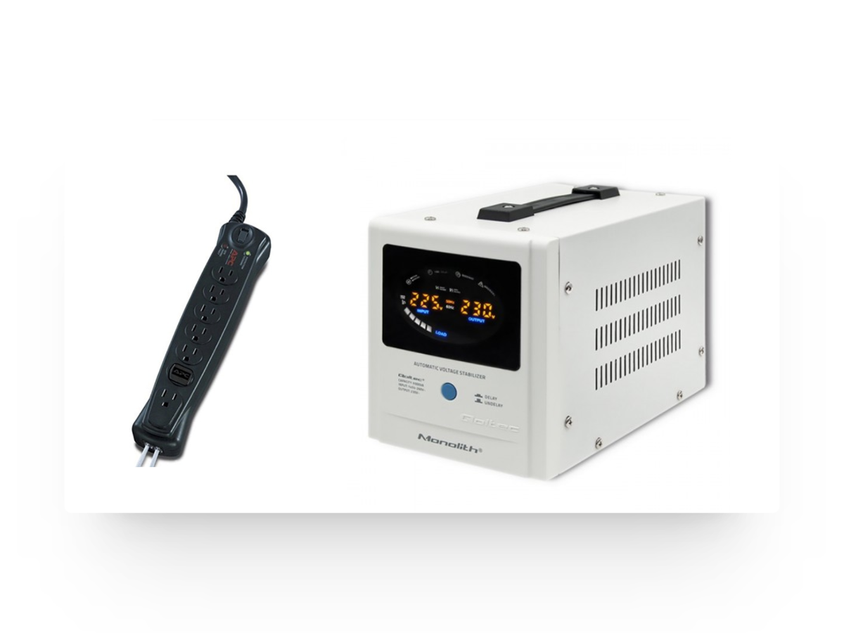 voltage stabilizer and surge protector