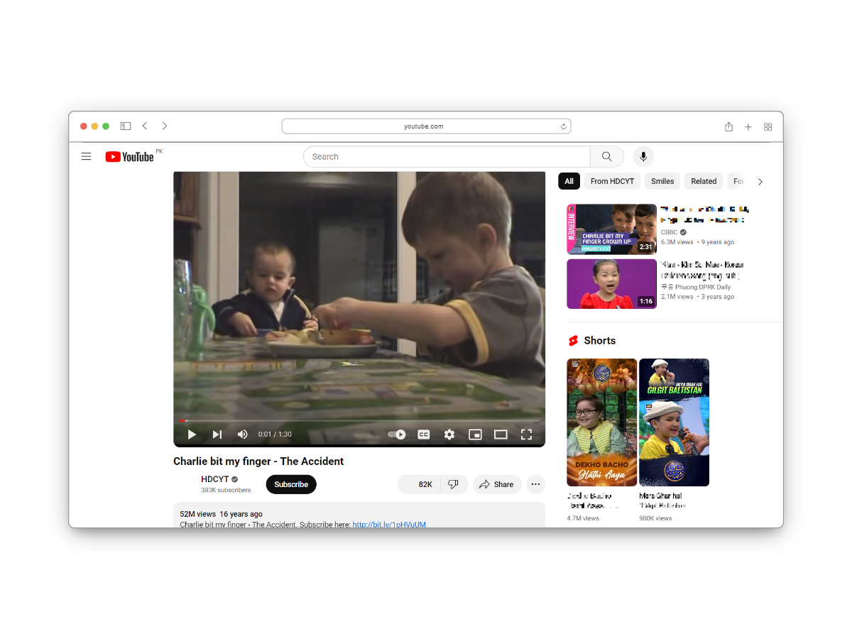 Charlie bit my finger