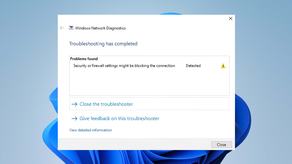 How to Fix "Security or Firewall Settings might be blocking the ...
