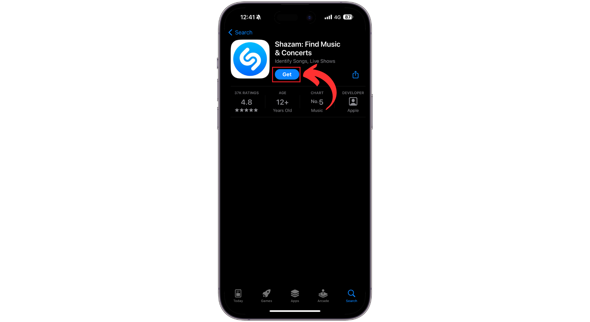 Get the Shazam app