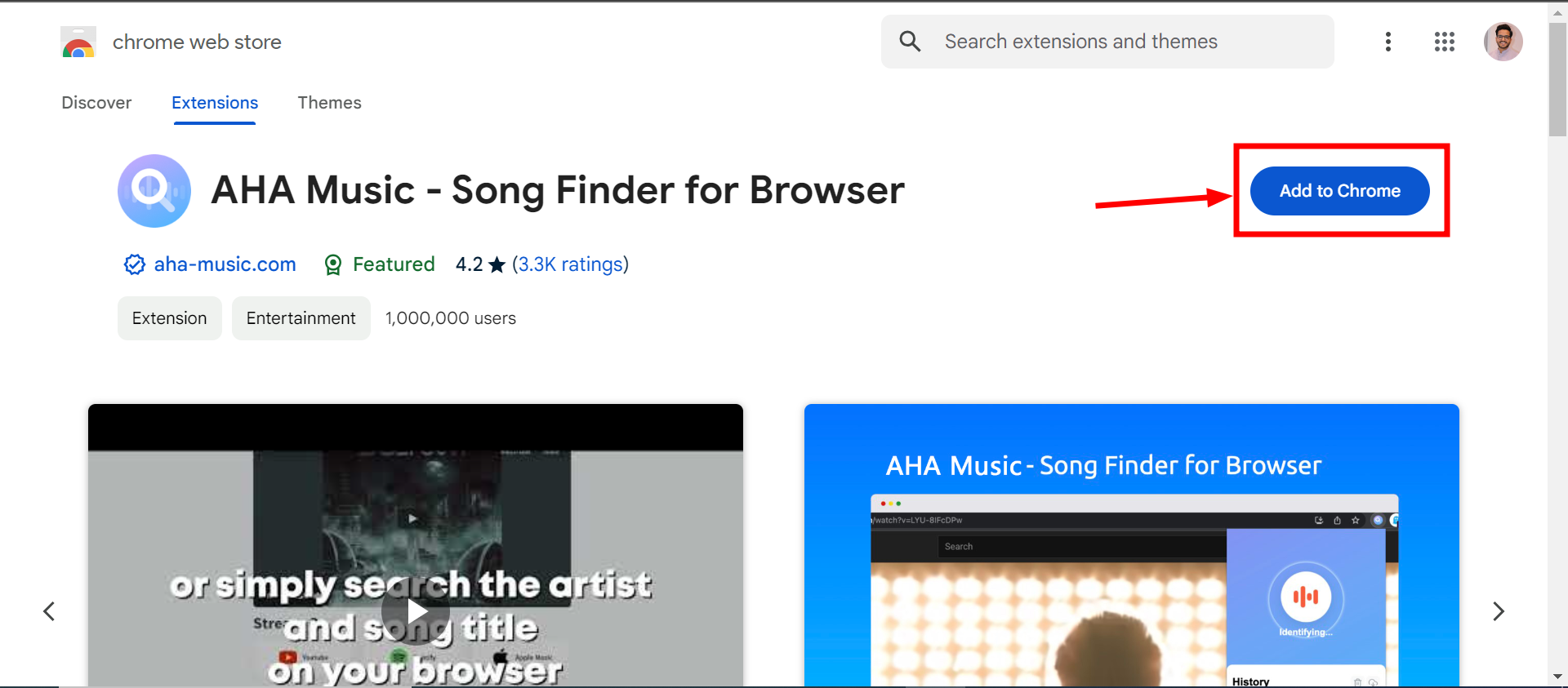 Get the AHA music extension