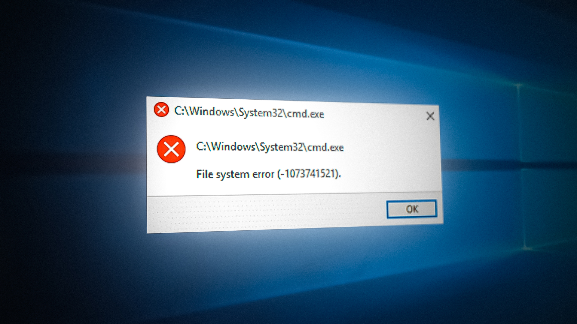 How to Fix File System Error (-1073741521) in Windows?