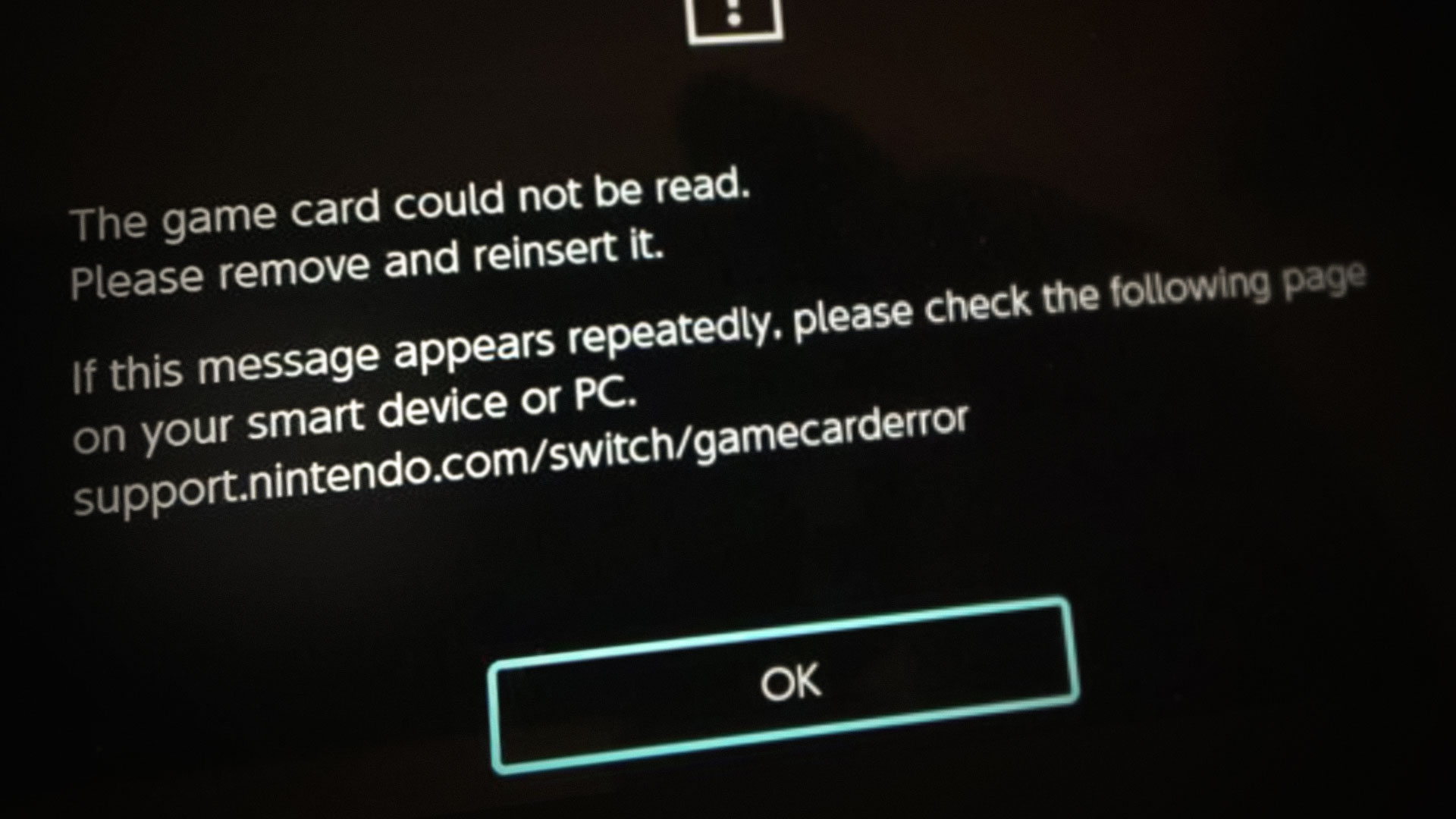 How To Fix The Game Card Could Not Be Read Error On Nintendo Switch