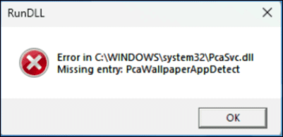 How to Fix Missing Entry: Pca Wallpaper App Detect on Windows 11 24H2?