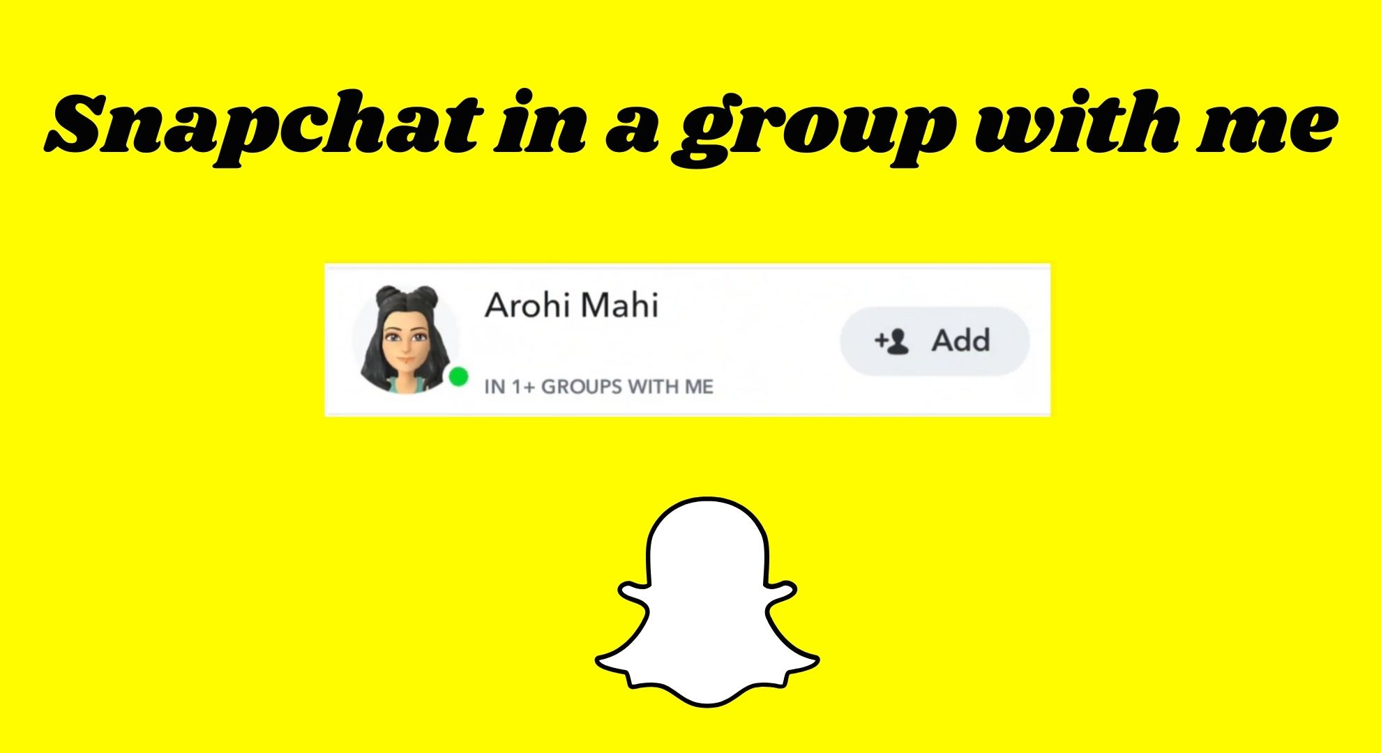 What Does "in a group with me" Mean on Snapchat?