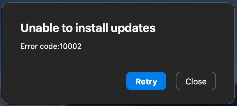 How to Fix Zoom Unable to Install Error Code 10002