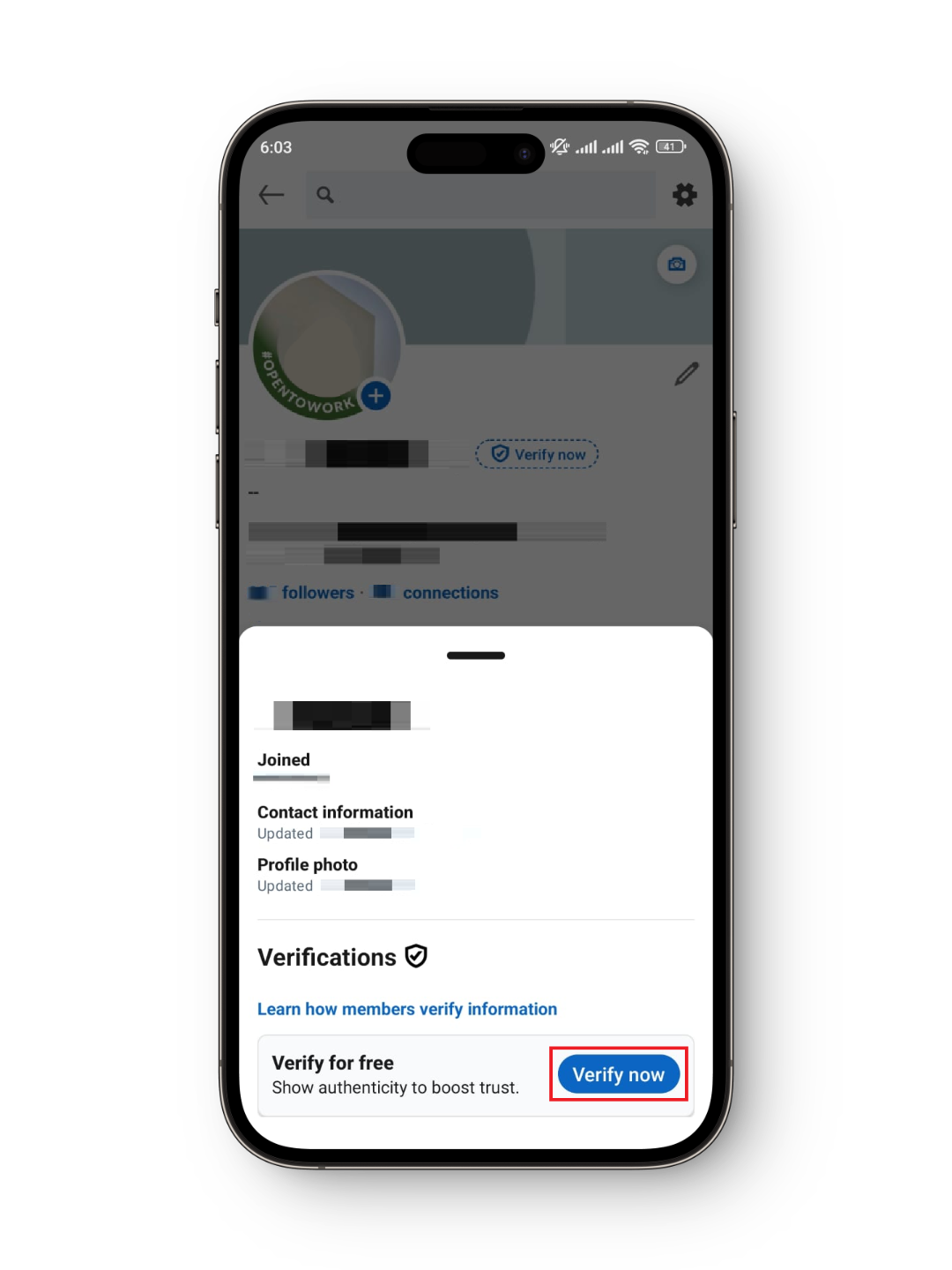 LinkedIn Verification