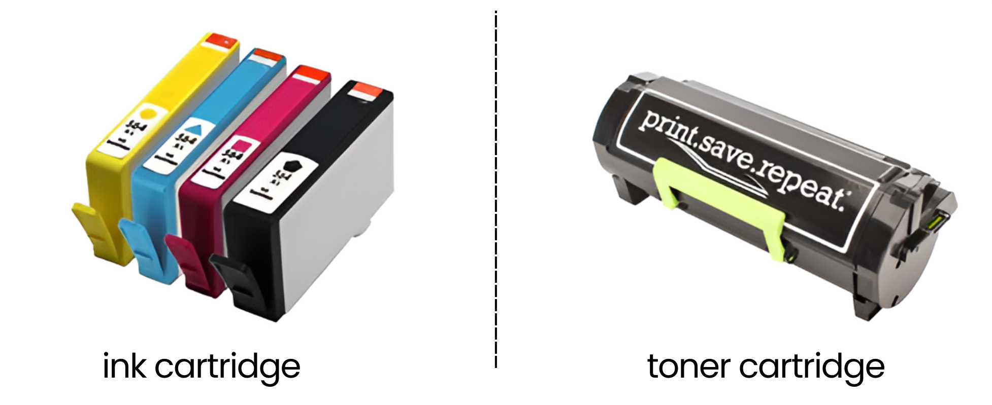 inkjet vs. laser cartridge