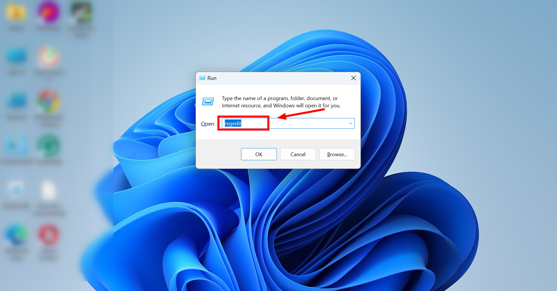 Open Registry Editor