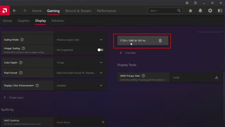 How to Create and Set a Custom Resolution on Windows?