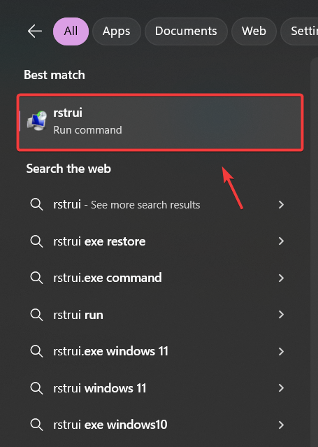 Opening System Restore