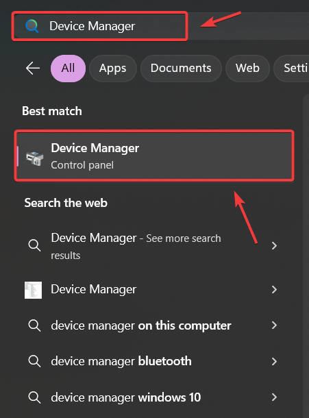 Opening Device Manager