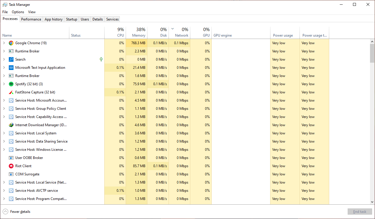 Task Manager example