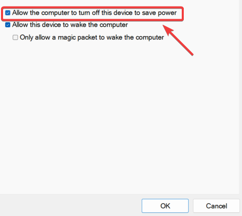 Disabling Power Management