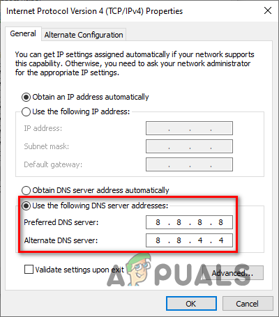 Changing DNS Server