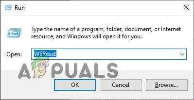 Entering the store reset command