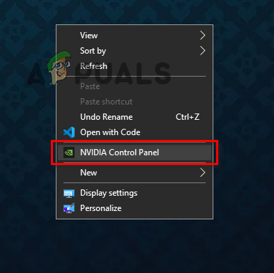 Open NVIDIA Control Panel