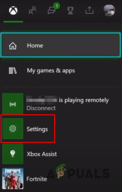 Opening Settings Menu of your Xbox Series SX