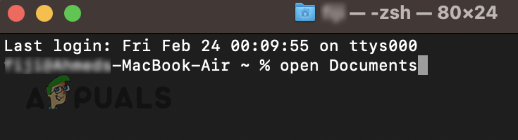 Opening a Default macOS Folder in Finder using Terminal