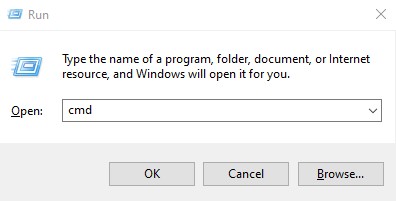 Opening command prompt