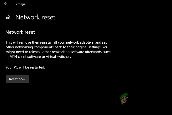 Resetting Network