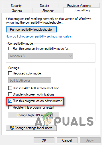 Running as Administrator