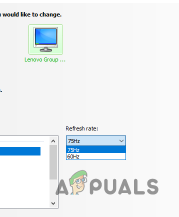 Selecting highest refresh rate