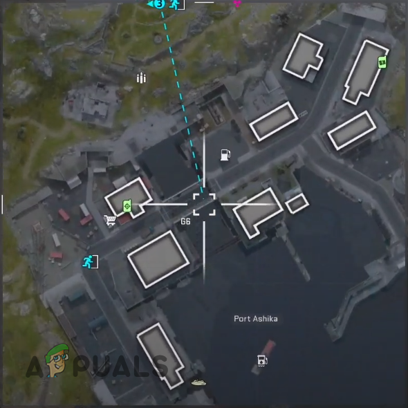 Starting location at the Waterways