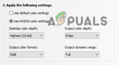 Using NVIDIA Color Settings