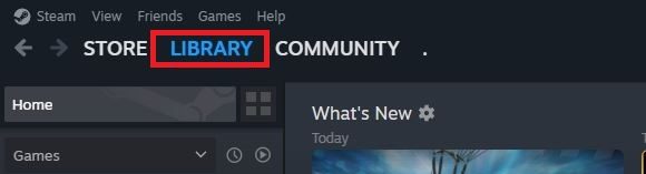 Steam Library view