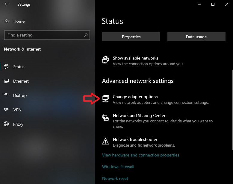 Network Adapter Options