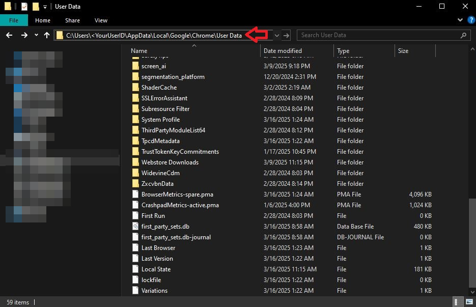 Chrome Local State folder location